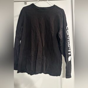 Carhartt Women’s Sz. M Black Long Sleeve Tee with White Logo